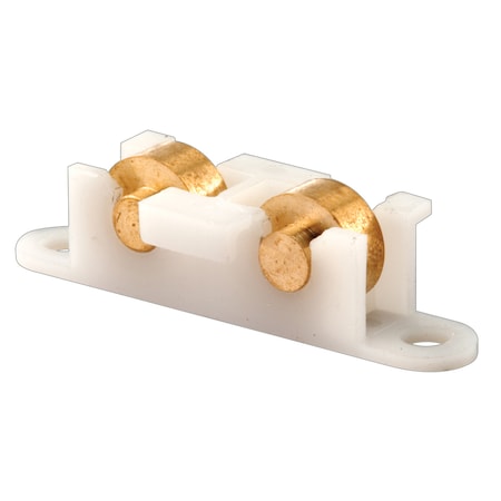 Prime-Line Sliding Window Tandem Roller Assembly, 3/8 in. Flat, Brass Rollers, PK2 G 3091